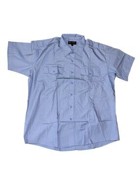 Tact Squad 2XL Light Blue Short Sleeve Button-Up Shirt